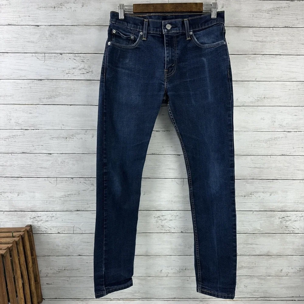 Levis 512 Slim Tapered Jeans Mens 30x32 blue denim‎ (measures 30x29)